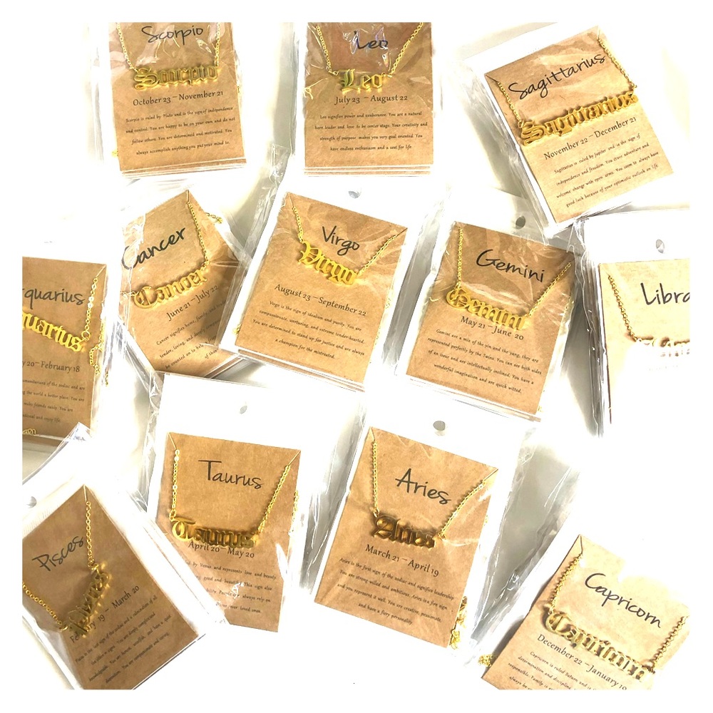 Zodiac necklaces